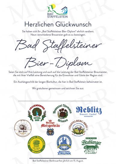 Bierdiplom Muster