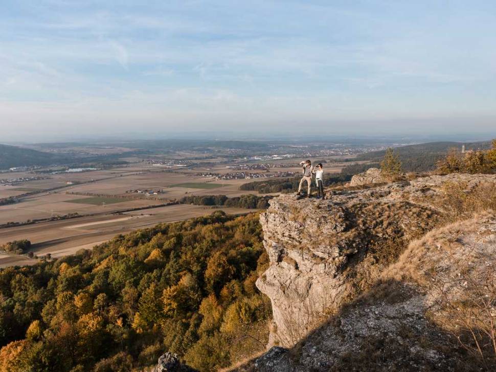Wandern am Staffelberg bei Bad Staffelstein – Aussicht über das Obermaintal