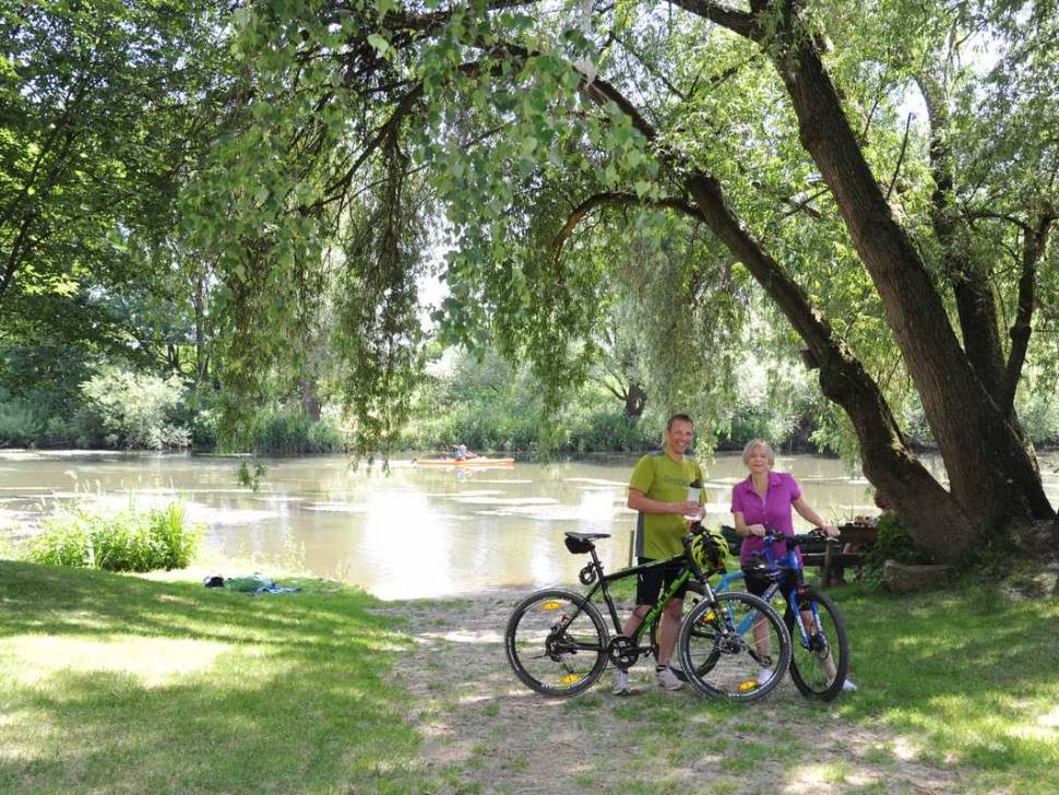 Radfahren am Mainradweg